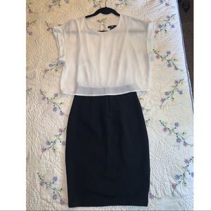 Dress black and white